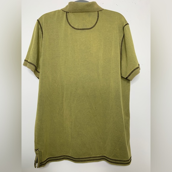 Tommy Bahama Denim Polo Shirt Short Sleeve Pima Cotton Blend Size XL Green Men’s - Picture 3 of 4